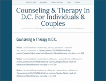Tablet Screenshot of counselingandtherapydc.com